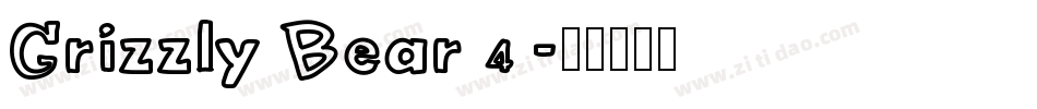 Grizzly Bear 4字体转换